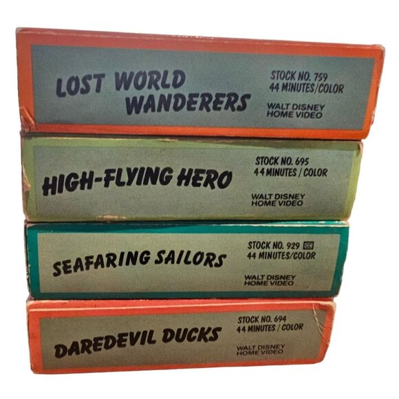 Walt Disney Home Video DuckTales VHS Video Tapes Lot Of 4 UNTESTED Cartoons - Picture 6 of 16